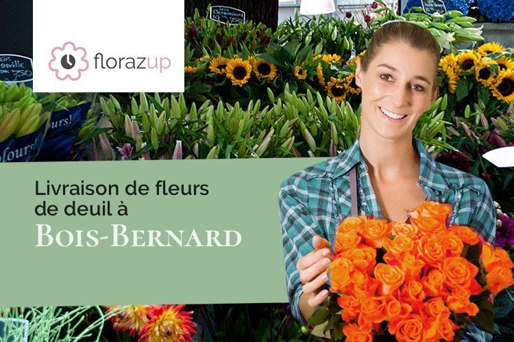 fleurs deuil pour un décès à Bois-Bernard (Pas-de-Calais/62320)