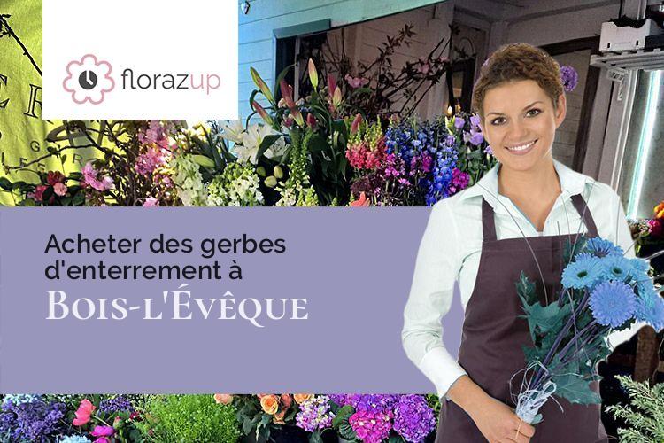 compositions de fleurs pour un enterrement à Bois-l'Évêque (Seine-Maritime/76160)