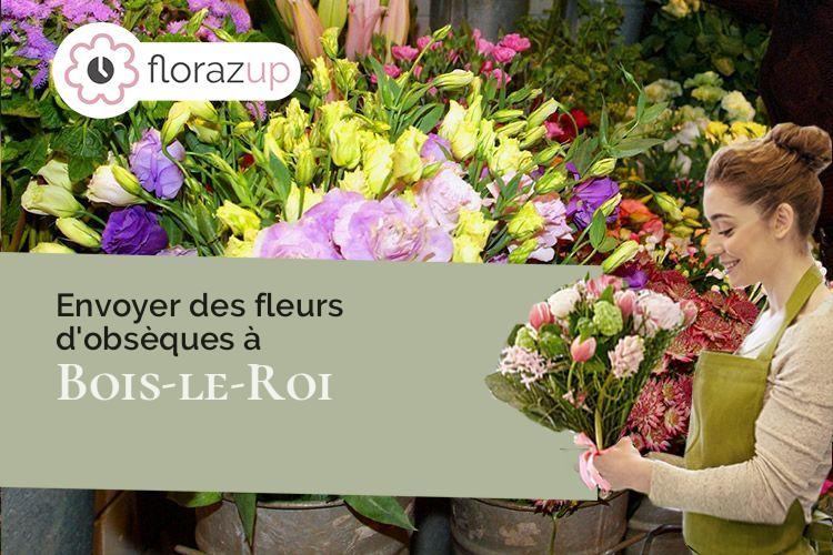 bouquets de fleurs pour des funérailles à Bois-le-Roi (Eure/27220)