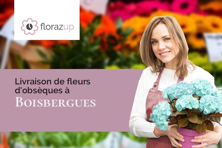 couronnes florales pour un enterrement à Boisbergues (Somme/80600)