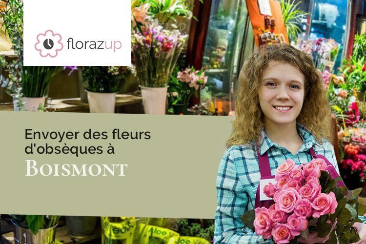 couronnes de fleurs pour un enterrement à Boismont (Somme/80230)