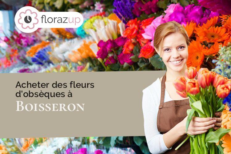gerbes de fleurs pour des obsèques à Boisseron (Hérault/34160)