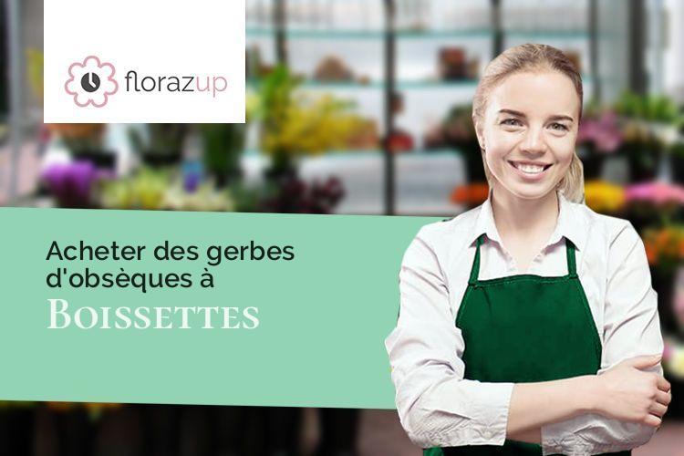 créations de fleurs pour un enterrement à Boissettes (Seine-et-Marne/77350)