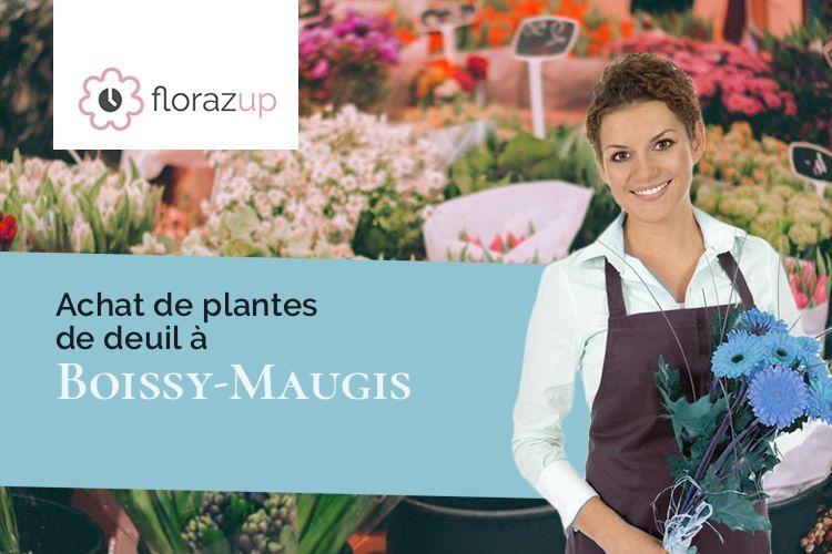 couronnes florales pour des funérailles à Boissy-Maugis (Orne/61110)