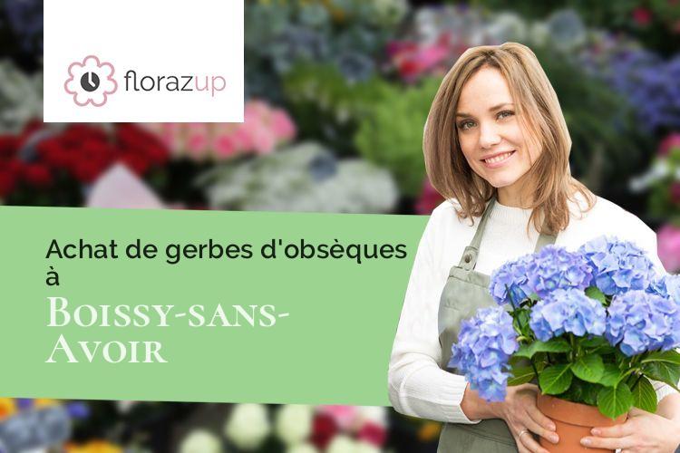 créations de fleurs pour un enterrement à Boissy-sans-Avoir (Yvelines/78490)
