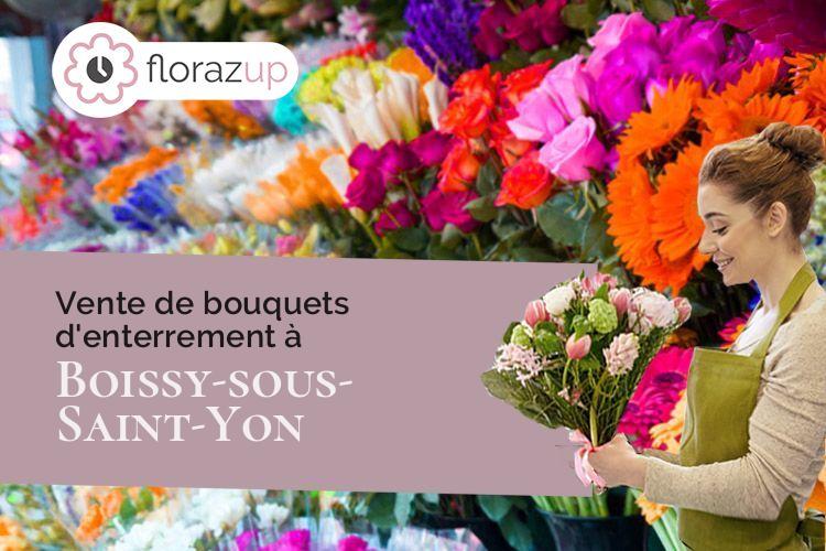 fleurs deuil pour un deuil à Boissy-sous-Saint-Yon (Essonne/91790)