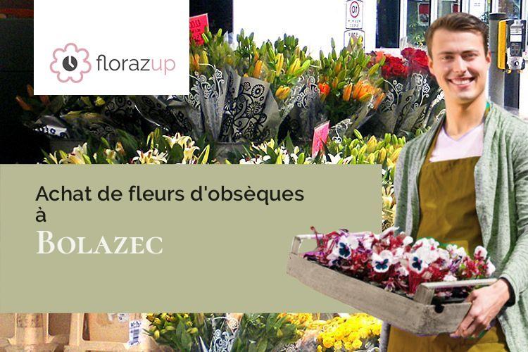 gerbes de fleurs pour des funérailles à Bolazec (Finistère/29640)