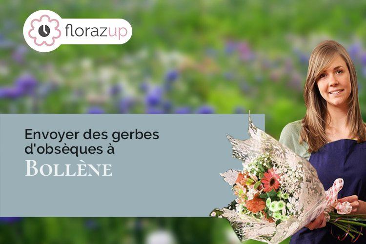 compositions de fleurs pour un enterrement à Bollène (Vaucluse/84500)