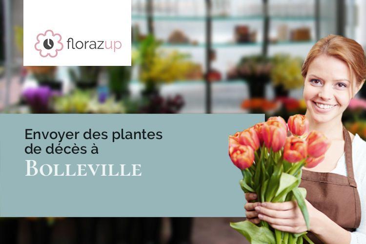 couronnes de fleurs pour un décès à Bolleville (Seine-Maritime/76210)