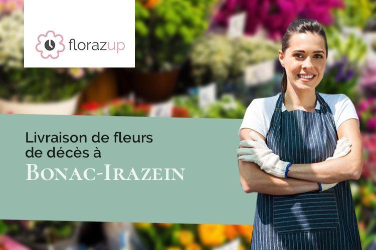 coeurs de fleurs pour un décès à Bonac-Irazein (Ariège/09800)