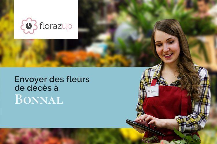 fleurs deuil pour une crémation à Bonnal (Doubs/25680)