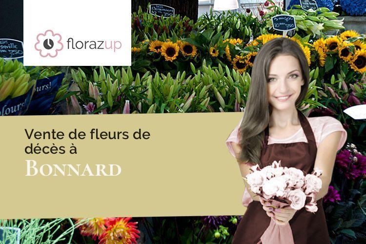 coupes de fleurs pour des funérailles à Bonnard (Yonne/89400)