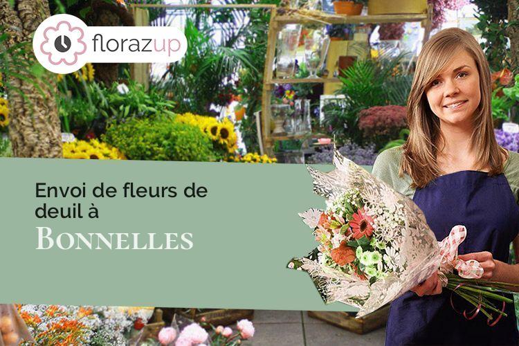 fleurs deuil pour un enterrement à Bonnelles (Yvelines/78830)