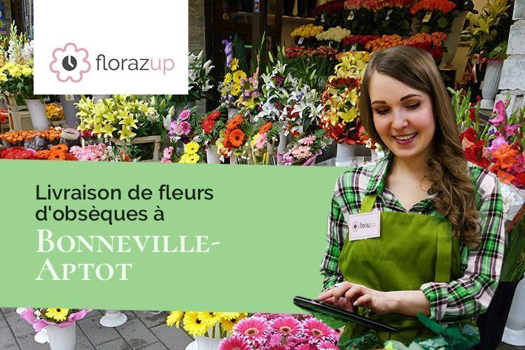 couronnes florales pour un décès à Bonneville-Aptot (Eure/27290)
