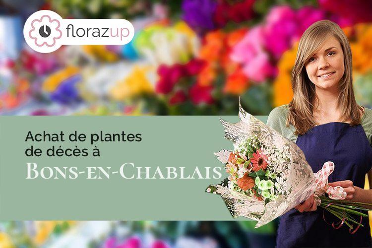 coupes de fleurs pour des obsèques à Bons-en-Chablais (Haute-Savoie/74890)