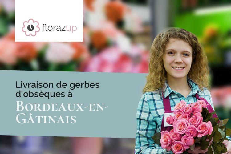 coeurs de fleurs pour une crémation à Bordeaux-en-Gâtinais (Loiret/45340)