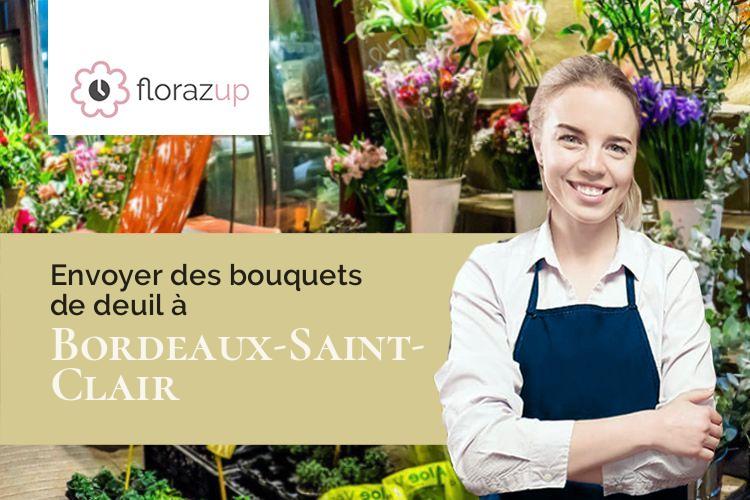 coupes de fleurs pour des funérailles à Bordeaux-Saint-Clair (Seine-Maritime/76790)