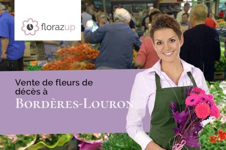 créations florales pour un enterrement à Bordères-Louron (Hautes-Pyrénées/65590)