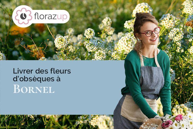 créations de fleurs pour des obsèques à Bornel (Oise/60540)