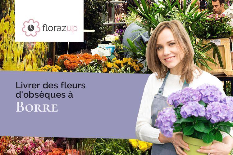 fleurs deuil pour une crémation à Borre (Nord/59190)