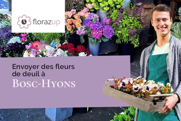 gerbes de fleurs pour un décès à Bosc-Hyons (Seine-Maritime/76220)