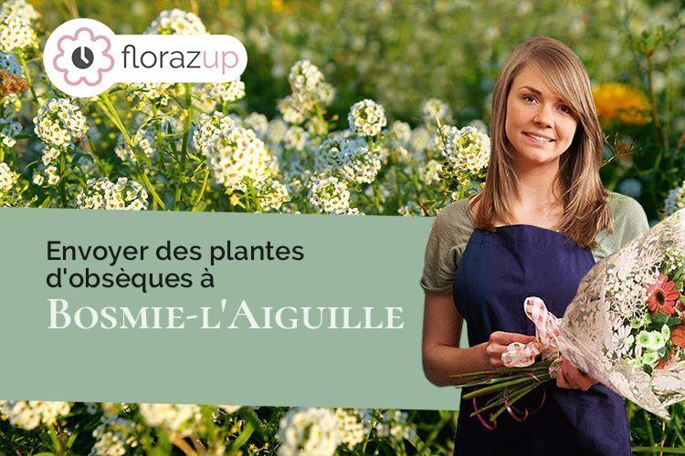 fleurs deuil pour un décès à Bosmie-l'Aiguille (Haute-Vienne/87110)