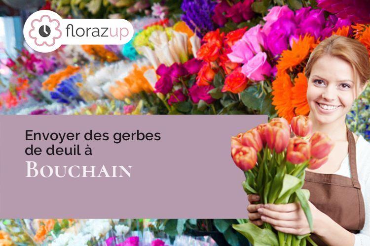 compositions de fleurs pour un enterrement à Bouchain (Nord/59111)