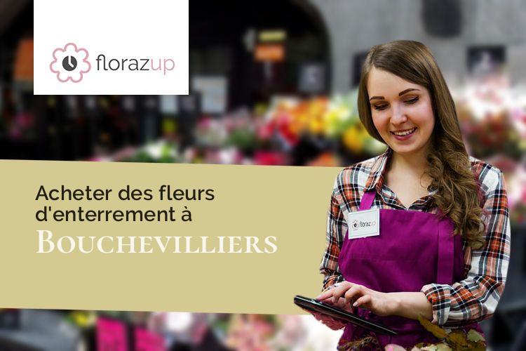 coupes de fleurs pour un décès à Bouchevilliers (Eure/27150)