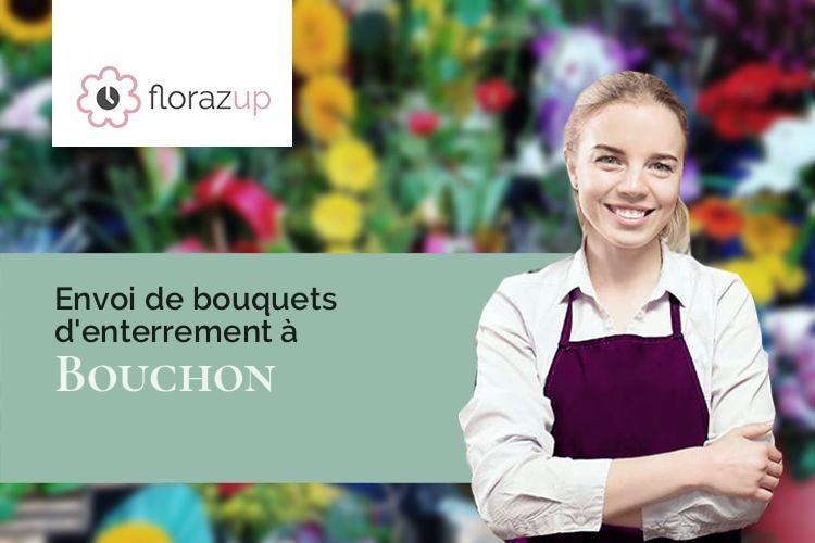 croix de fleurs pour un deuil à Bouchon (Somme/80830)