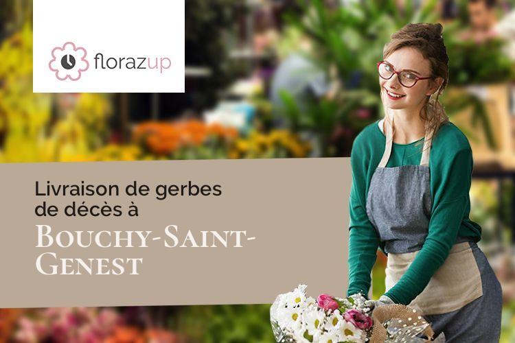 coeurs de fleurs pour des funérailles à Bouchy-Saint-Genest (Marne/51310)