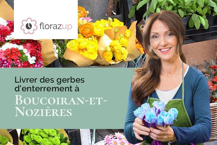 coeurs de fleurs pour des obsèques à Boucoiran-et-Nozières (Gard/30190)