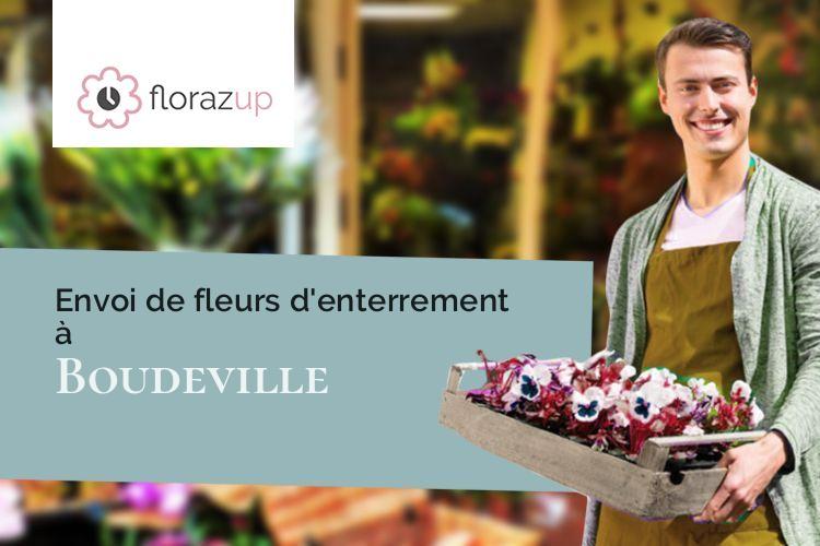 coupes de fleurs pour des funérailles à Boudeville (Seine-Maritime/76560)