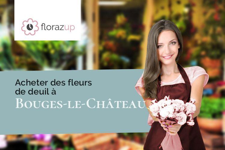 couronnes florales pour un deuil à Bouges-le-Château (Indre/36110)