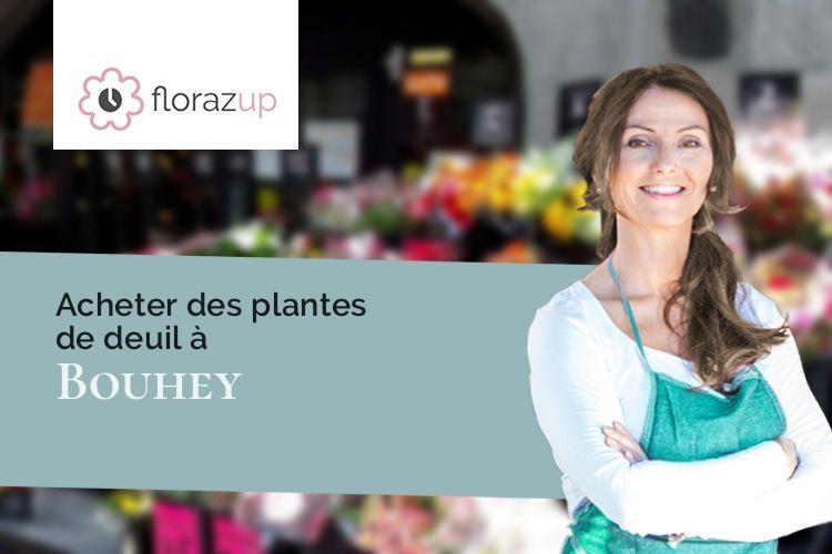 croix de fleurs pour des funérailles à Bouhey (Côte-d'Or/21360)