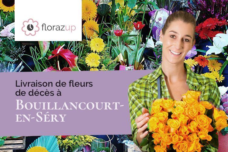 compositions florales pour un deuil à Bouillancourt-en-Séry (Somme/80220)