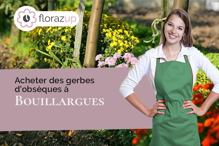 couronnes florales pour un deuil à Bouillargues (Gard/30230)