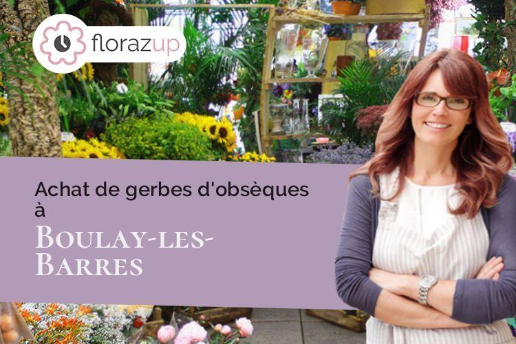 coeur de fleurs pour un deuil à Boulay-les-Barres (Loiret/45140)
