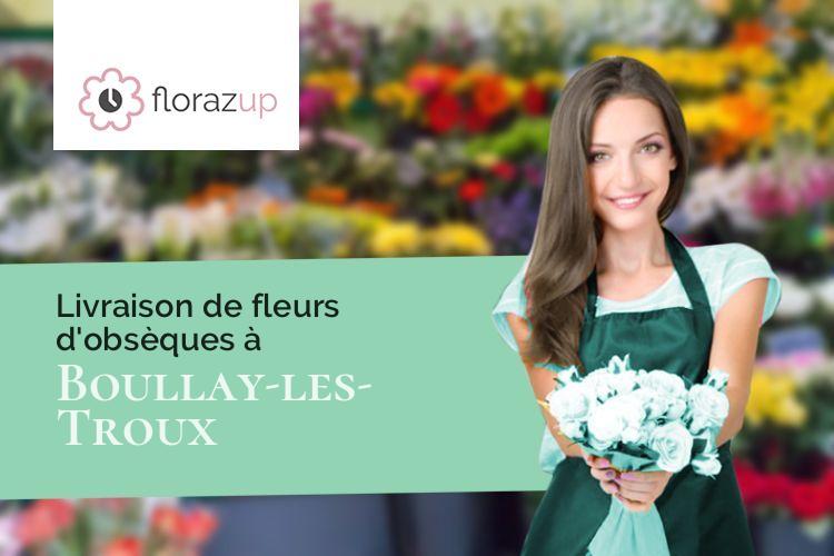 croix de fleurs pour un deuil à Boullay-les-Troux (Essonne/91470)