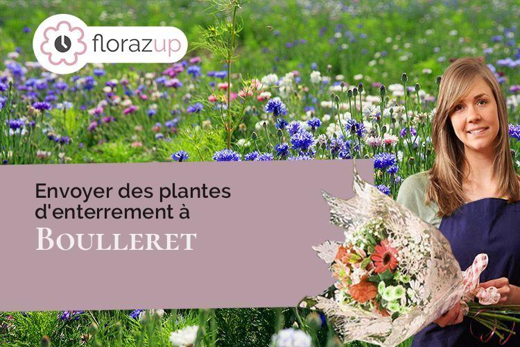 gerbes de fleurs pour un deuil à Boulleret (Cher/18240)