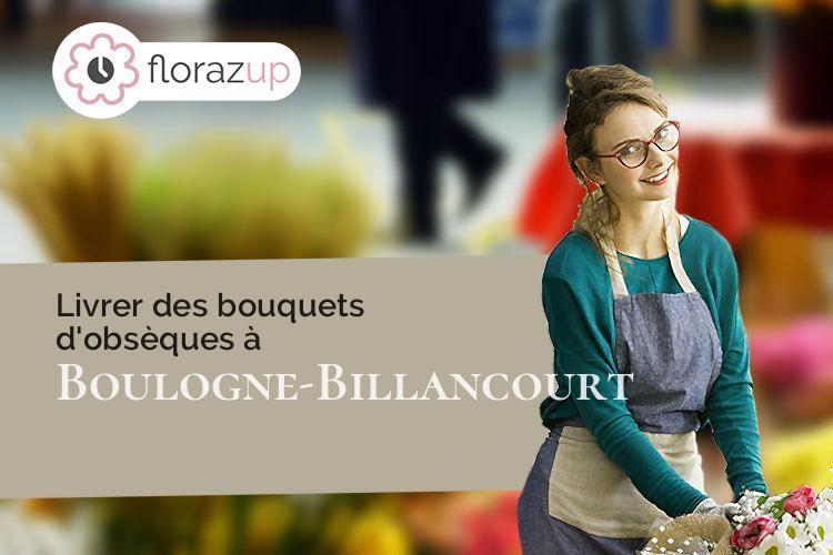 bouquets de fleurs pour une crémation à Boulogne-Billancourt (Hauts-de-Seine/92100)