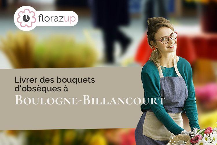 bouquets de fleurs pour une crémation à Boulogne-Billancourt (Hauts-de-Seine/92100)