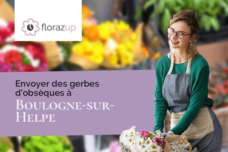 couronnes de fleurs pour un décès à Boulogne-sur-Helpe (Nord/59440)