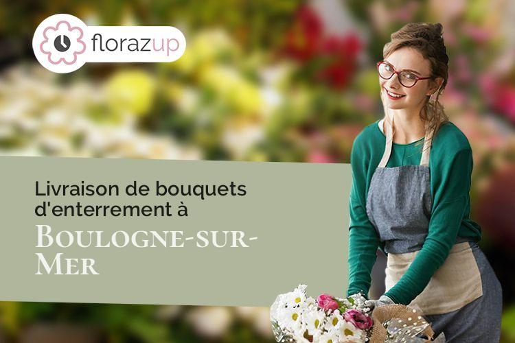 créations florales pour des funérailles à Boulogne-sur-Mer (Pas-de-Calais/62200)