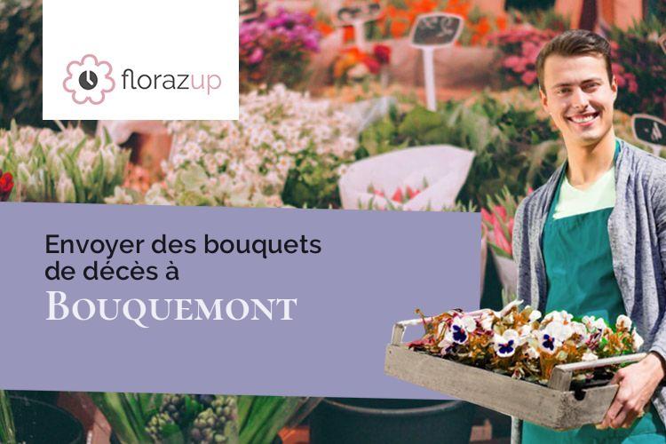 couronnes de fleurs pour un décès à Bouquemont (Meuse/55300)