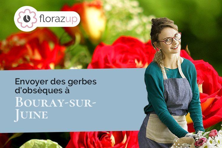 compositions florales pour un enterrement à Bouray-sur-Juine (Essonne/91850)