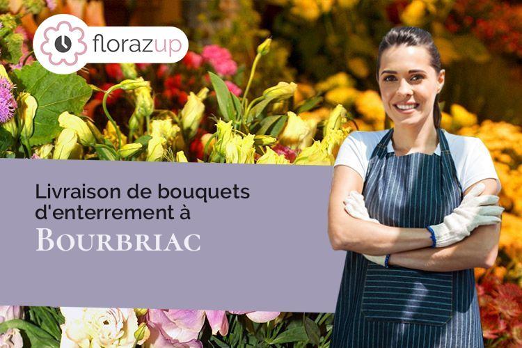 couronnes de fleurs pour un enterrement à Bourbriac (Côtes-d'Armor/22720)