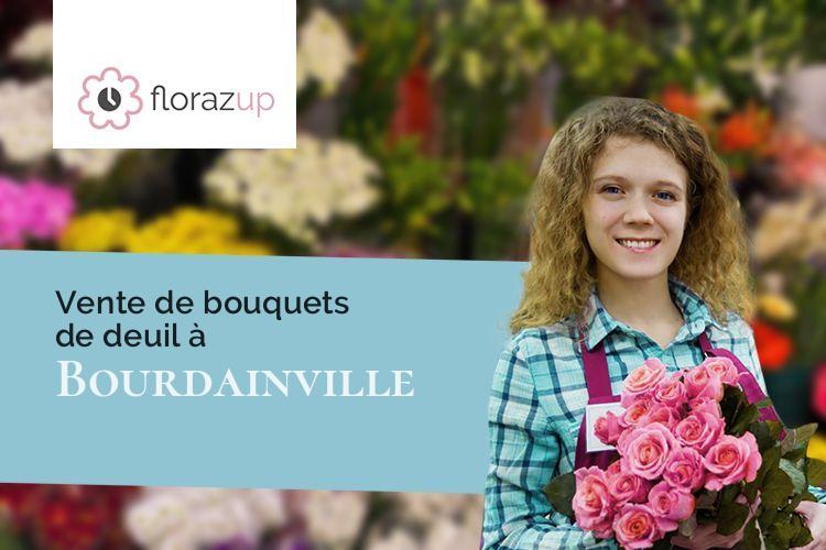 couronnes florales pour des obsèques à Bourdainville (Seine-Maritime/76760)