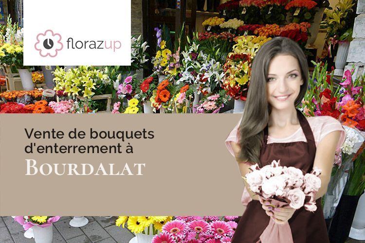 compositions florales pour des obsèques à Bourdalat (Landes/40190)