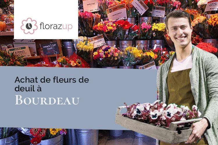 couronnes florales pour un deuil à Bourdeau (Savoie/73370)