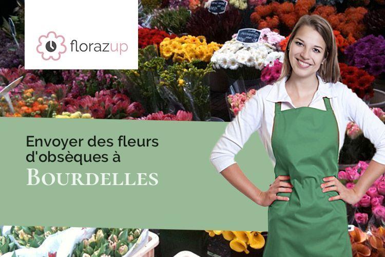 gerbes de fleurs pour des funérailles à Bourdelles (Gironde/33190)